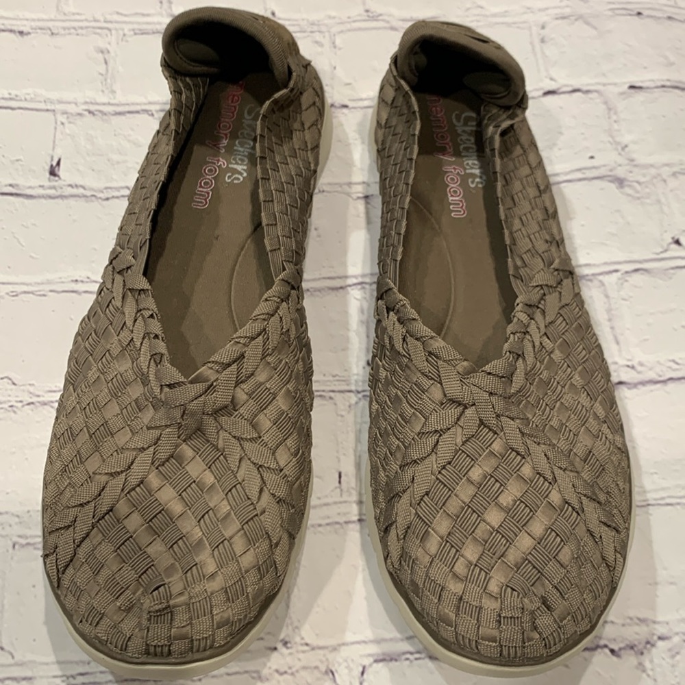 Skechers Pureflex 3 Memory Foam Slip On Woven Stretch Shoes